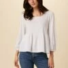 Blake Cotton Slub Blouse - White -AMOUR VERT Sales 0808R1 Blake White 1