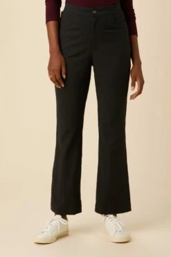 Beatrice High Rise Flare Pant - Black