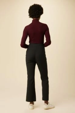 Beatrice High Rise Flare Pant - Black -AMOUR VERT Sales 10034 HR Beatrice Black 3