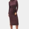 Castile Viscose Knit Dress - Doucet Dot Vineyard -AMOUR VERT Sales 10078 Castile Doucet Dot Vineyard 1
