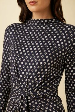 Castile Viscose Knit Dress - Mia Dot -AMOUR VERT Sales 10078 Castille Viscose Mia Dot 4