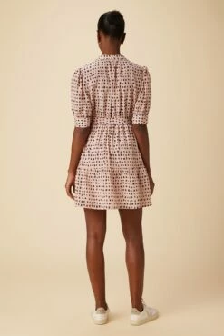 Malta Washable Silk Dress - Valencia Dot Pink -AMOUR VERT Sales 10081 Malta Silk Valencia Dot 3