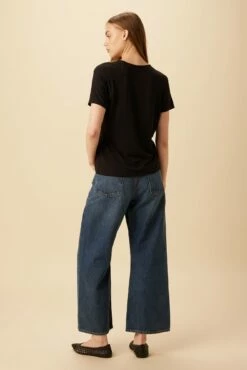 Mallorca Dream Knit Tee - Black -AMOUR VERT Sales 10082 Mallorca Black 3