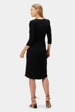 Abigail Paris Rib Dress - Black 8 Abigail Paris Rib Dress - Black -AMOUR VERT Sales 10098 Abigail Black 3