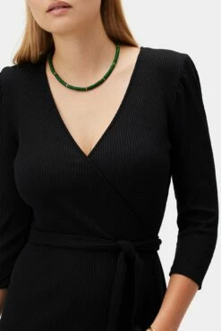 Abigail Paris Rib Dress - Black 9 Abigail Paris Rib Dress - Black -AMOUR VERT Sales 10098 Abigail Black 4