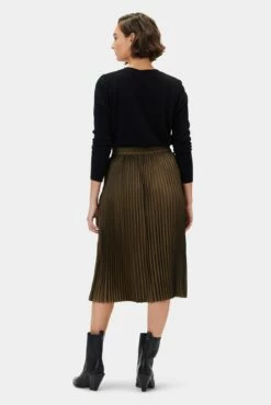 Blaze Skirt - Bronzed Olive -AMOUR VERT Sales 10108 Blaze Pleated Bronzed Olive 3