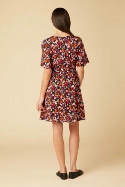 Lulu Ecovero Dress - Villa Floral -AMOUR VERT Sales 10152 Lulu Viscose Villa Floral 3