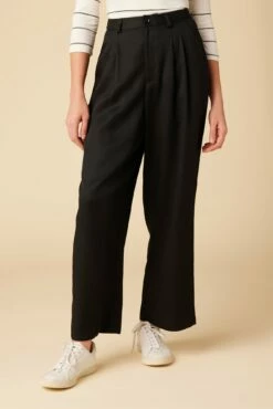 Holland Tencel Twill Pant - Black -AMOUR VERT Sales 10160 Holland Twill Black 1