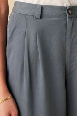 Holland Tencel Twill Pant - Slate -AMOUR VERT Sales 10160 Holland Twill Slate 5