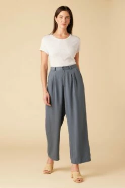Holland Tencel Twill Pant - Slate -AMOUR VERT Sales 10160 Holland Twill Slate 6