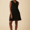 Ivy Washable Silk Dress - Black -AMOUR VERT Sales 10165 Ivy Black 1