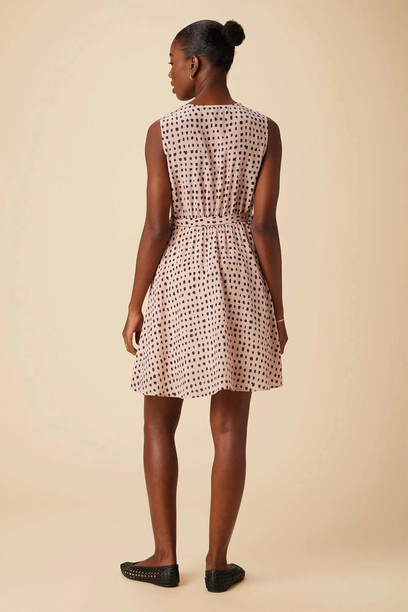 Ivy Washable Silk Dress - Valencia Dot Pink 5 Ivy Washable Silk Dress - Valencia Dot Pink - Image 3