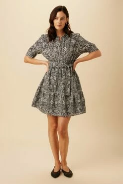 Malta Organic Cotton Dress - Nina Black