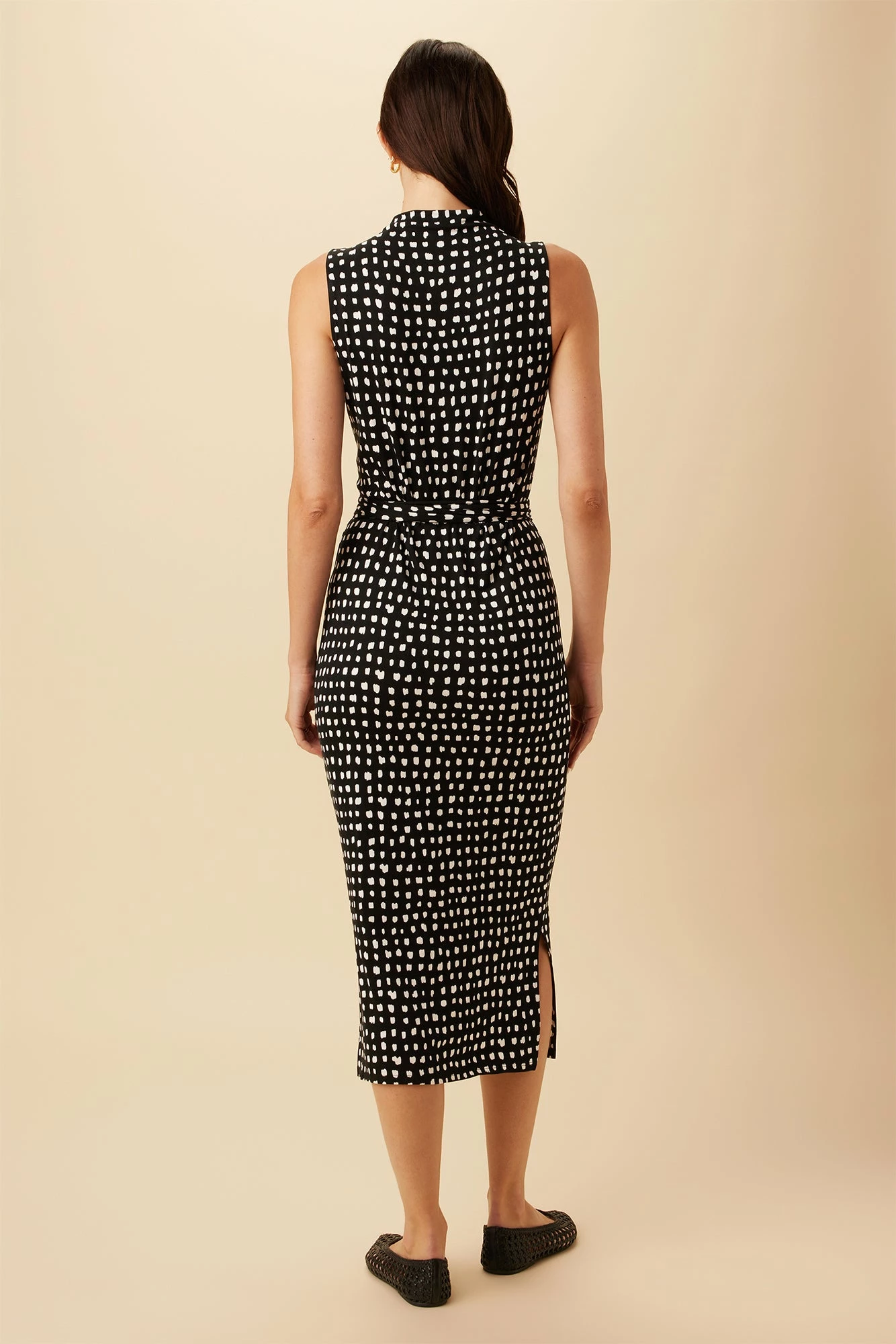 Castile Reverie Knit Dress - Valencia Dot Black 5 Castile Reverie Knit Dress - Valencia Dot Black - Image 3