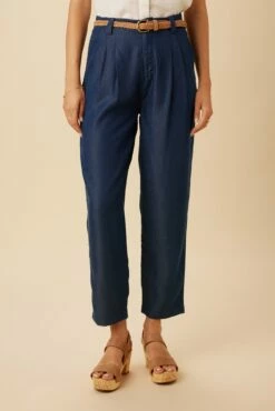 Larisa Denim Tencel Pant - Indigo