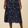 Blaze Washable Silk Skirt - Ana Floral -AMOUR VERT Sales 10227 Blaze Silk Lined Ana Floral 1