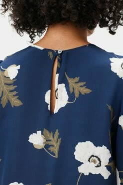 Darla 3/4 Sleeve Washable Silk Dress - Luna -AMOUR VERT Sales 10237 Darla LS Luna 5