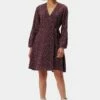 Ivy Long Sleeve Washable Silk Dress - Doucet Dot Vineyard -AMOUR VERT Sales 10289 LS Ivy Doucet Dot Vineyard 1