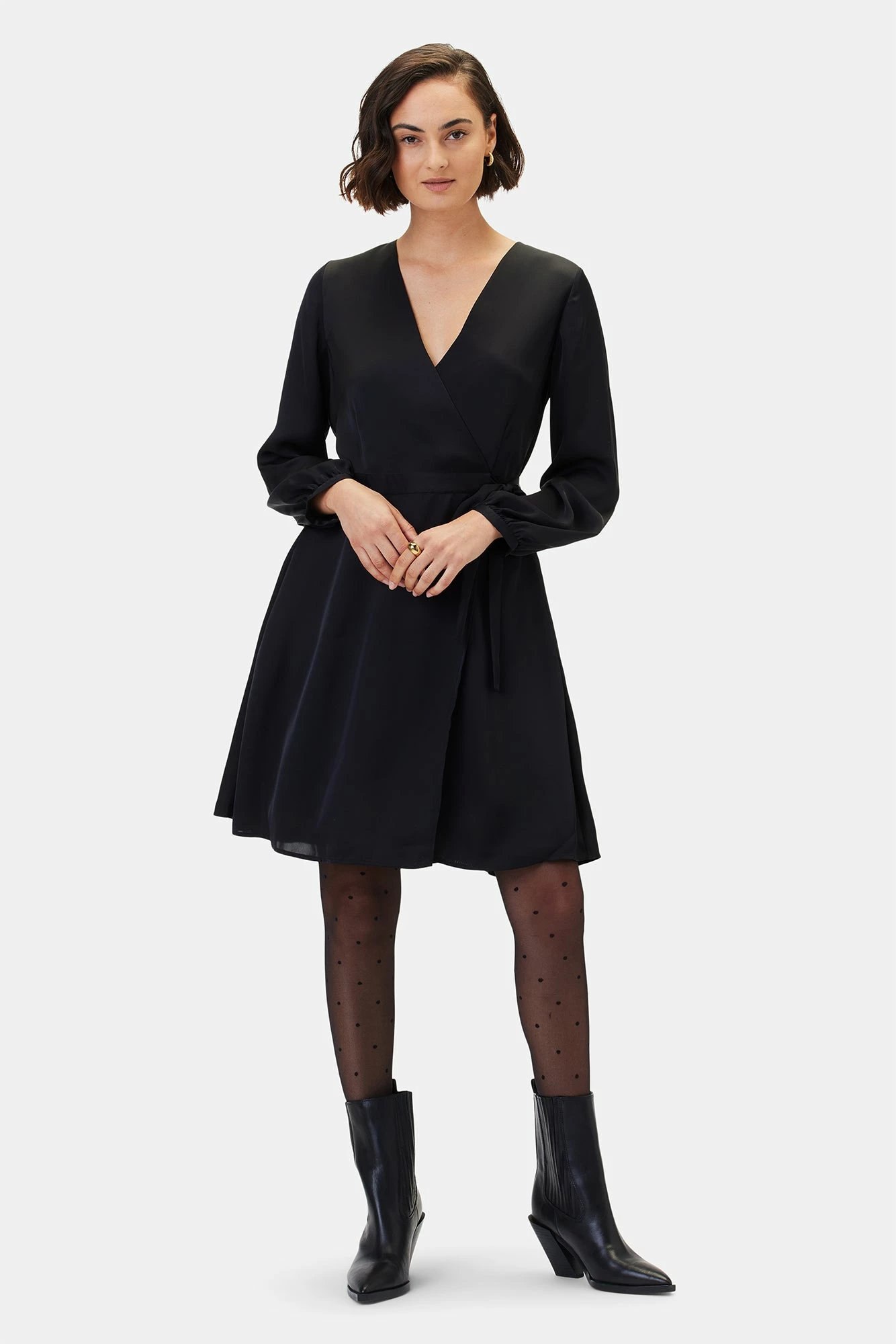 Ivy Long Sleeve Dress - Black 3 Ivy Long Sleeve Dress - Black