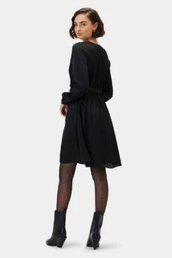 Ivy Long Sleeve Dress - Black 8 Ivy Long Sleeve Dress - Black -AMOUR VERT Sales 10290 LS Ivy Recycled Poly Black 3