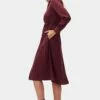 Joyce Dress - Plum 2 Joyce Dress - Plum -AMOUR VERT Sales 10296 LS Joyce Polyester Plum 2
