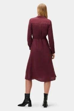Joyce Dress - Plum 8 Joyce Dress - Plum -AMOUR VERT Sales 10296 LS Joyce Polyester Plum 3