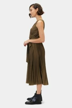 Cambria Dress - Bronzed Olive -AMOUR VERT Sales 10312 Cambria Bronzed Olive 2