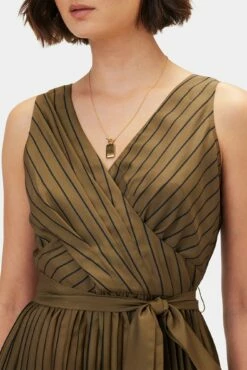 Cambria Dress - Bronzed Olive