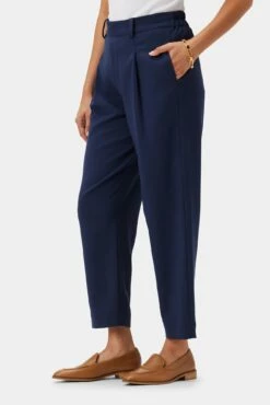 Roni Cotton Modal Spandex Pant - Navy -AMOUR VERT Sales 10368 Roni Navy 2