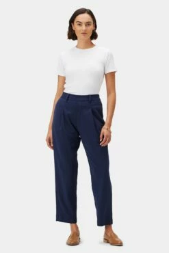 Roni Cotton Modal Spandex Pant - Navy