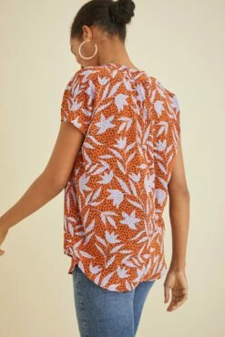 Renata Washable Silk Blouse - Escape Floral 8 Renata Washable Silk Blouse - Escape Floral -AMOUR VERT Sales 1068 Renata Escape Floral 0816 web