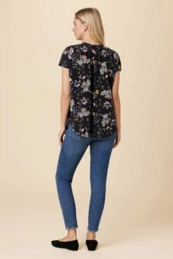 Renata Washable Silk Blouse - French Jardin Black -AMOUR VERT Sales 1068 Renata French Jardin Black 3 b4ed0c04 3f05 40e8 ab24 71d39293d095