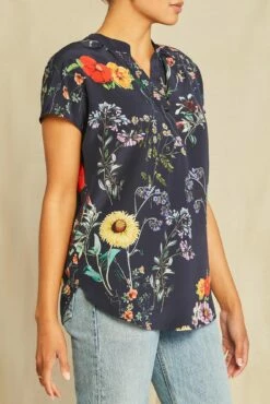 Renata Washable Silk Blouse - Provence Floral -AMOUR VERT Sales 1068 Renata Provence 3775 web 04e7d13f 7daa 430f 9037 d0f610d0056c