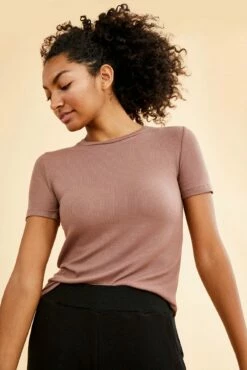 Talin Dream Rib Tee -AMOUR VERT Sales 1329 Jada 2x1 Rib Dark Nutmeg 9890 web