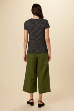 Leif Tencel Slub Tee - Gigi Black Stripe -AMOUR VERT Sales 1335 Leif Gigi Stripe Black 3