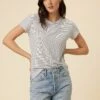 Leif Tencel Slub Tee - Gigi White Stripe -AMOUR VERT Sales 1335 Leif Gigi Stripe White 1
