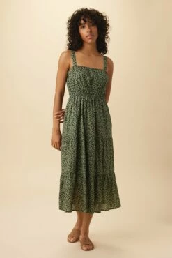 Elio Organic Cotton Midi Dress - Sophia