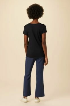 Joline Reverie Slub Tee - Black -AMOUR VERT Sales 14 1334 Joline Black 3