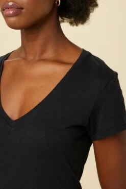 Joline Reverie Slub Tee - Black -AMOUR VERT Sales 14 1334 Joline Black 4