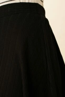 Evelyn Provence Rib Skirt - Black -AMOUR VERT Sales 1551 Evelyn Provence Black 4