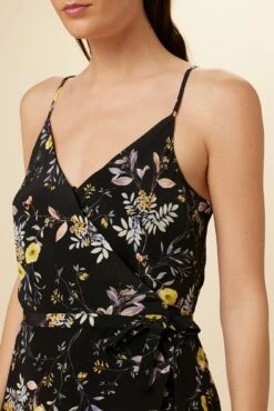 Varden Washable Silk Dress - French Jardin Black -AMOUR VERT Sales 1593 Varden French Jardin Black 4