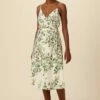 Varden Washable Silk Dress - Silverwood Floral -AMOUR VERT Sales 1593 Varden Silverwood Floral 1