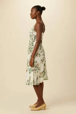 Varden Washable Silk Dress - Silverwood Floral -AMOUR VERT Sales 1593 Varden Silverwood Floral 2