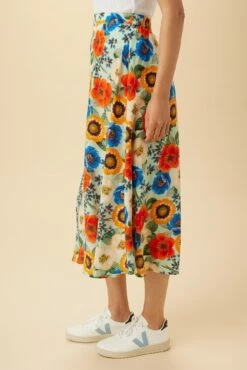 Blaze Washable Silk Skirt - Devon Floral -AMOUR VERT Sales 15 9838 Blaze Silk Devon Floral 2