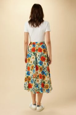 Blaze Washable Silk Skirt - Devon Floral -AMOUR VERT Sales 15 9838 Blaze Silk Devon Floral 3