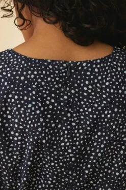 Ria Organic Cotton Dress - Trieste Dot -AMOUR VERT Sales 17 10218 Ria Cotton Trieste Dot 5