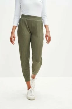 Skylar Paris Rib Joggers - Vetiver