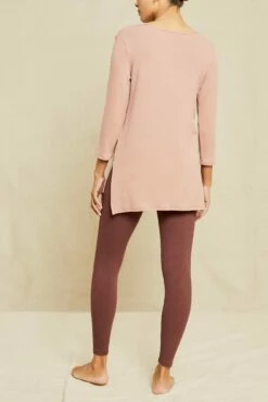 Celine 3/4 Sleeve Dream Rib Tee - Quartz -AMOUR VERT Sales 211013 AV October ECOMM 0069CelineQuartzDreamRib 8360 web d6465964 1df8 4462 a1bc 672838563cae