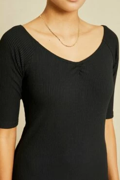 Amara Paris Rib Dress - Black 9 Amara Paris Rib Dress - Black -AMOUR VERT Sales 211013 AV October ECOMM 0738AmaraBlack60ParisRib 6425 web 39d5090b 0c72 46c5 a107 362c6dff7be3