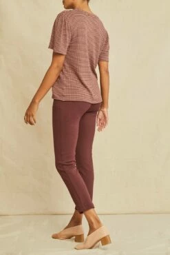 Odilia Scallop Knit Tee - Maple Quartz Stripe 8 Odilia Scallop Knit Tee - Maple Quartz Stripe -AMOUR VERT Sales 2304 Odilia Scallop Maple Quartz 3970 web bfba2507 8777 453d 9919 a5a168346096